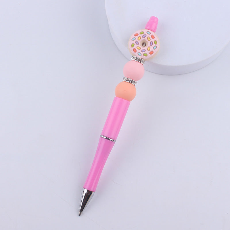 Wholesale Cartoon Fruit Silicone Color Plastic Beadable Pens